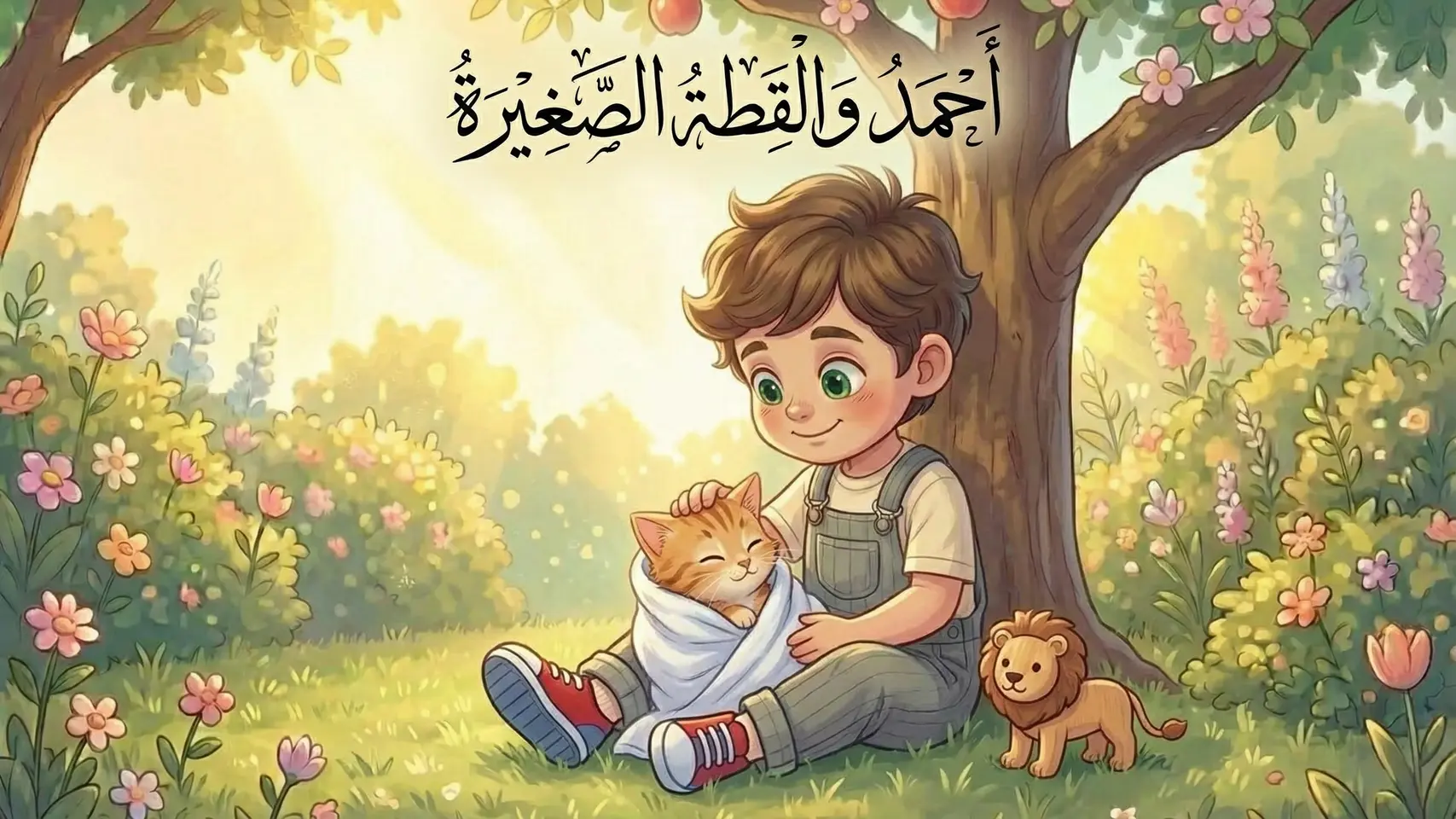أحمدُ والقطةُ الصغيرةُ