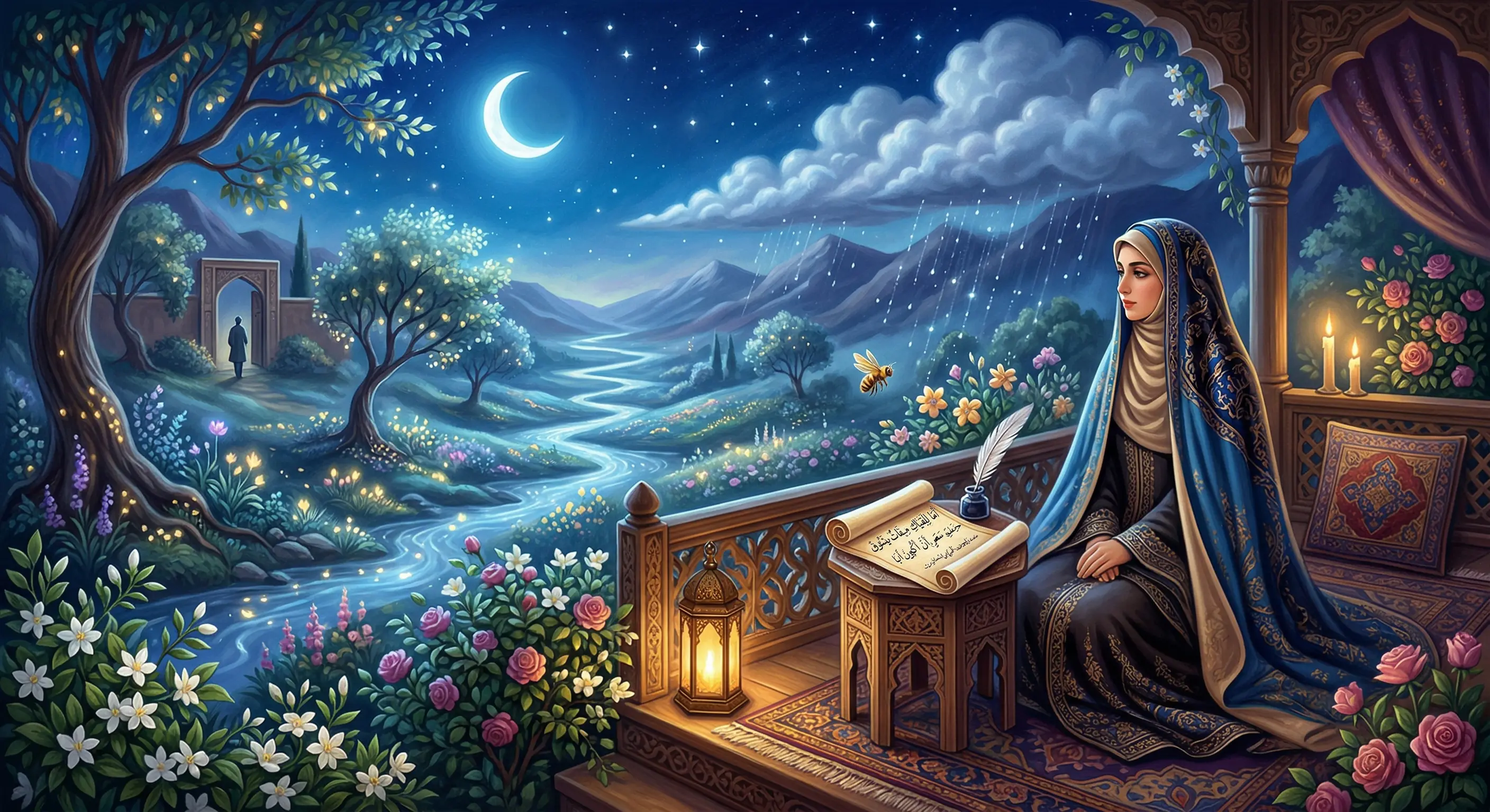 أَذكَيتِ فِي القَلبِ نَارَ الوِدِّ